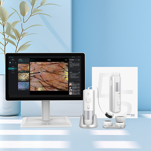 การวิเคราะห์หนังศีรษะแบบ HD 200 เท่า พร้อมการรักษา หน้าจอ HD ขนาด 15.6 นิ้ว เครื่องสแกนหนังศีรษะแบบดิจิทัล พร้อมภาพตัวอย่างแบบเรียลไทม์ และรายงานผลด้วย AI - Product Image 3