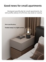 Table de chevet minimaliste italienne ultra-étroite pour petit espace, table d'appoint moderne de luxe, rangement pour chambre à coucher