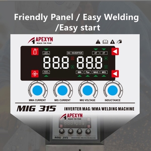 APEXYN 380V MIG315 Heavy Duty Industrial Welding Machine <strong>MIG</strong> Soldadora <strong>MIG</strong> <strong>Welders</strong> Gas No-gas <strong>MIG</strong> 0.8-1.2mm Wire - Product Image 4
