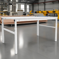 Bodur Factory - Vente en gros - Poste de travail pour ligne d'assemblage électronique - Table de travail - Cadre en acier laminé à froid - Plateau en MDF - Pieds réglables