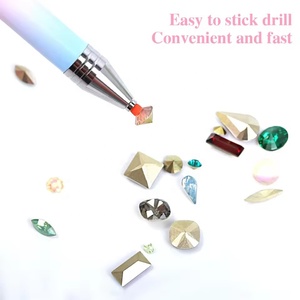 DIY Diamond Painting <b>Pen</b> Kit <b>Refillable</b> Crayons Rotating Glue Dot Drill <b>Pen</b> for Nail Art Manicure Art Accessories Quick Tool - Product Image 4