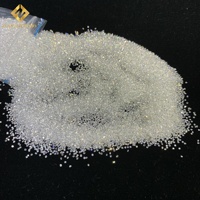 Pierre de Moissanite en vrac D VVS, couleur blanche, taille brillant ronde, cultivée en laboratoire, excellente finition, certifiée par un tiers
