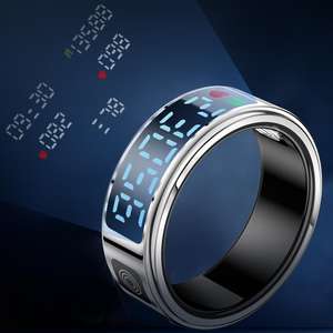 Neuer RS08 Smart Ring 5ATM Wasserdicht Multi-Sport-Modi BT5.1 Herzfrequenz-Gesundheitsmonitor Blutsauerstoff-Schlafmonitor für Android iOS - Product Image 1