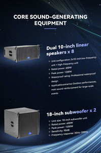 CHORDIO CF-210 Ensemble de sonorisation passif Line Array - Solution <span class=keywords><strong>audio</strong></span> claire pour les grands systèmes de sonorisation de culte en église avec garantie de 2 ans - Product Image 3