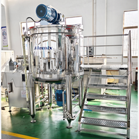 Cuve de mélange de liquides cosmétiques de 1000 L, équipement de production de gel douche et de savon liquide
