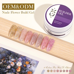 Gel de Construction Sans HEMA Inodore Non Irritant pour Ongles Sensibles Soin des Ongles Gel de Construction Nude Flowder - Product Image 1