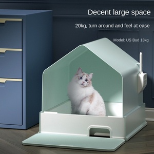 Großhandel neue große Katzen toilette benutzer definierte große Katze Katzen toilette & Zubehör mit Schaufel - Product Image 5