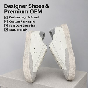 Zapatos Deportivos de Lujo Premium Golden Star Blancos para Hombre, Zapatos Transpirables con Cordones para Hombre y Mujer, Zapatos para Caminar de Cuero Genuino - Product Image 1