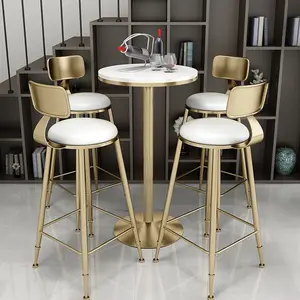 Casamento Round Bar Stool Cozinha Mini High Pub bar Mesa E Cadeira Set para cozinha