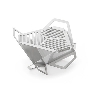 Parrilla <span class=keywords><strong>Portátil</strong></span> <span class=keywords><strong>de</strong></span> Acero Inoxidable Desmontable y Resistente al Viento, Parrilla Triangular Mini Tipo Loto para Camping, Parrilla <span class=keywords><strong>de</strong></span> <span class=keywords><strong>Carbón</strong></span> para Uso en Exteriores - Product Image 1