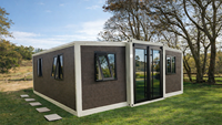 Maison préfabriquée modulaire intelligente, extensible, type conteneur, avec design compatible solaire pour une vie hors réseau