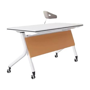 Mesa de Conferência Moderna de Ferro Dobrável e Extensível com Rodas - Product Image 3