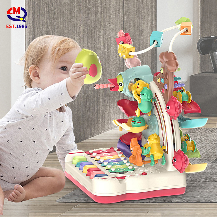 Детский многофункциональный пазл-пианино, пианино с большими приключениями для раннего развития детей, восемь тонов, игрушки для пианино