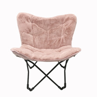Chaise pliante en coton de qualité supérieure Rouser, design durable et portable, tissu doux et confortable, chaise pliante d'extérieur pour le camping