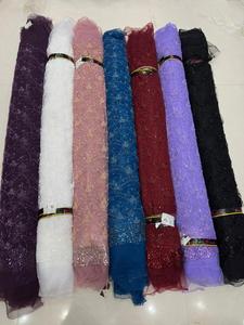 Exclusive Fancy Beads <b>Net</b> <b>Fabric</b> for Bridal Dresses Party Gowns Sarees and Lehengas Premium Designer Material for 2025 Fashion - Product Image 3