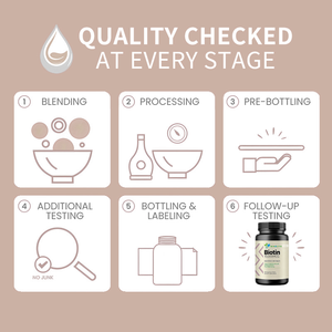 Tabletas de Biotina Pura OEM 10000mcg, Vitamina <span class=keywords><strong>H</strong></span>, Queratina, Ácido Hialurónico para Adultos y Recién Nacidos, Crecimiento de Cabello, Piel y Uñas - Product Image 3