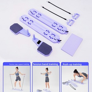 Multifunctional 8-in-1 Home Fitness Pilates Board New Cross-Border EVA PVC Split Abdominal Board with ABS Wheel for <strong>Exercise</strong> - Product Image 3