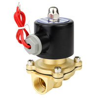 Vanne solénoïde de commande à diaphragme en laiton 1/2 pouce AC/DC 12V-220V, bobine en cuivre, hydraulique, OEM, eau, air, vapeur