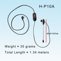 Headset Elektrostatis Kontrol Suara dengan Mikrofon, Dapat Dipasang di Helm untuk Walkie Talkie