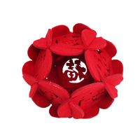 Lanternes en feutre creuses pour le Nouvel An, le Festival du Printemps, les mariages et les célébrations, décorations rouges chinoises, acceptation de la personnalisation