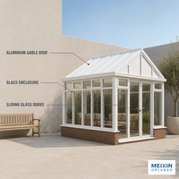 Pergola motorisée moderne en aluminium MEXIN avec toit rétractable en verre trempé, anti-corrosion, imperméable, pour villa extérieure, véranda