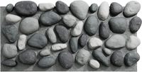 Panneaux muraux en PU imperméables imitation galets de rivière, revêtements décoratifs en pierre pour façade de jardin