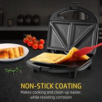Nouveauté : Grille-sandwich 2 tranches avec plaque fixe, contrôle automatique de la température personnalisé