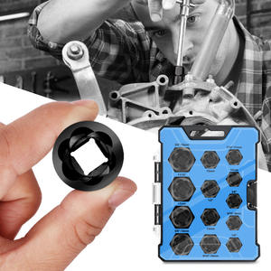 Juego de llaves de vaso triples Xi Meng de 1/2 pulgada, de acero al cromo molibdeno con revestimiento negro, para herramientas de reparación automotriz - Product Image 1