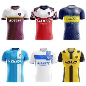 Bán Buôn Bóng Đá T-Shirts Tùy Chỉnh Thái Lan Chất Lượng Bóng Đá Áo Sơ Mi Thăng Hoa Thêu Jersey Polyester Gốc Jersey Người Đàn Ông - Product Image 3