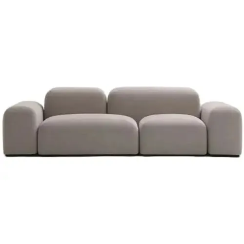 Nordic Technology cloth sofa modern simple living room minimalist square net red bean rotten block cloth sofa for three