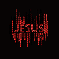 Transfert de strass personnalisé sur le thème du christianisme, motif thermocollant pour T-shirts
