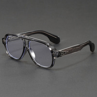 Lunettes de vue unisexes classiques rétro vintage MK1178 avec double pont ovale, anti-lumière bleue, montures optiques avec broche