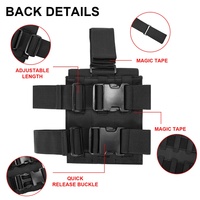 SINAIRSOFT Pochette tactique triple pour chargeurs à dégagement rapide, à fixer sur la cuisse, compatible MOLLE, M P FIVE