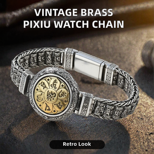 Vintage Brass Rotating <b>Disc</b> Charm Unisex Bracelet Antique Finish Flower Bangle for Party Gift - Product Image 2