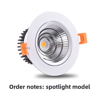 Spot encastré rond commercial intérieur 3 CCT, 3W 5W 7W 10W 15W 20W 30W, LED COB