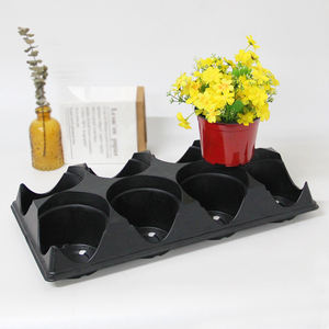 Fournitures de jardinage 8 Pack Pot <span class=keywords><strong>Navette</strong></span> Plateaux pour 125mm Pots de Pépinière - Product Image 3
