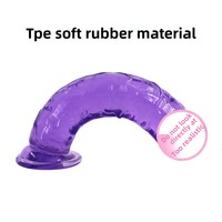 Dildo de simulation, dispositif de masturbation pour femmes, taille extra-large, pénis transparent, jouet sexuel pour adultes