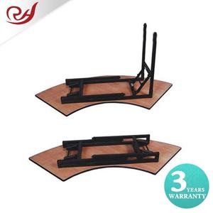 Tables pliantes blanches au design moderne, <span class=keywords><strong>demi</strong></span>-<span class=keywords><strong>lune</strong></span>, en contreplaqué, pieds en métal, tables pliantes pour hôtel, mariage, salle de banquet - Product Image 6
