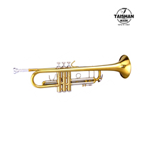 TAISHAN TSTR-205 High Grade Yellow Brass Body Gold Lacquer Bb Tone Beginner-Friendly Alto Range Trumpet