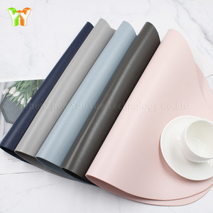 रसोई खाने की मेज गोल fox चमड़े की जगह मैट जलरोधी कॉफी धोने के लिए तैयार - Product Image 2