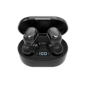 E6S Earphone TWS game nirkabel, Headphone earbud nirkabel dengan peredam bising