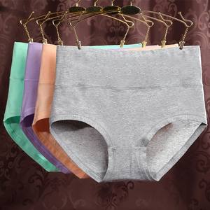 L XL <span class=keywords><strong>XXL</strong></span> 3XL 4XL toptan kadın iç çamaşırı büyük şişman bayanlar yüksek bel artı boyutu pamuk kalça kaldırma külot külot - Product Image 5