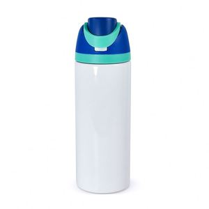Bouteille d'eau en acier inoxydable à double paroi isolée sous vide, personnalisée, écologique, pour le sport et les voyages, avec couvercle en PP, 24 oz (350 ml) - Product Image 1