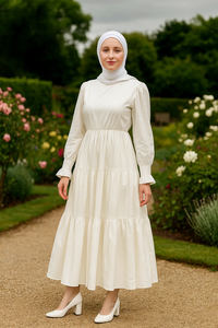 アバヤ女性用イスラム教徒のドレス20235ドバイソリッドカラーJilbab <span class=keywords><strong>Abaya</strong></span>イスラム教徒のドレス - Product Image 3