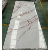 Panneau mural en PVC marbré de haute qualité 3 mm, résistant aux UV, pour la décoration murale intérieure, fond de télévision et décoration intérieure de la maison
