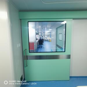 דלת הזזה רפואית כפולה אטומה לאוויר עם מתג רגל לחדר ניתוח, תמיכה בהתאמה אישית של גודל - Product Image 4