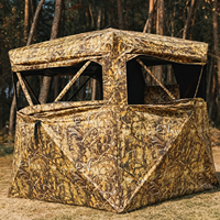 Tente de chasse extérieure personnalisable avec design respirant, murs camouflés, dissimulation en forêt, tente de camping, abri de chasse
