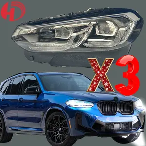 2022 2023 2024 فوانيس أمامية أصلية للسيارات BMW X3 X5 X7 Q7 مصباح إضاءة 10000 لومن 400 واط H4 H11 H7 فانوس أمامي ليد للسيارة BMW X3