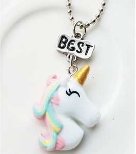 2pcs Carino best friends forever collana best friends fascino della collana unicorno - Product Image 4