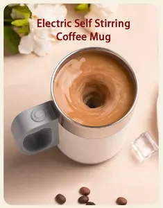 Customized Self Stirring Coffee Mug Rechargeable Automatic Self Stirring Mug Coffee Mug Stainless Steel Coffee Cup With Logo